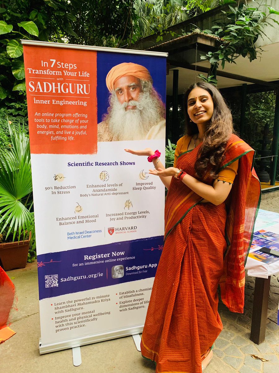 AbhilashaBhakoo's tweet photo. Inner engineering gave me a new life. 
Sadhguru blessed me with eternal joy and grace. Right after my initiation when I stepped out ,it felt as if I was seeing the plants for the first time.I felt completely free. Tears of joy and love. 

Gratitude #Sadhguru #IshaFoundation https://t.co/DT4q6rtfua