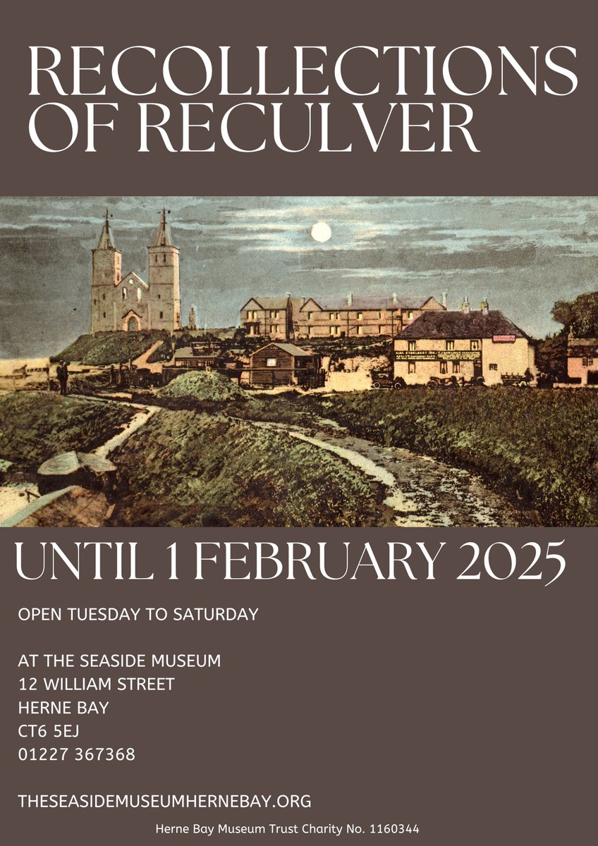 seasidemuseum's tweet image. Museum and shop open Tuesday to Saturday, 11am to 4pm. Children under 16 FREE.

#HerneBay #CommunityMuseum #RecollectionsofReculver #VisitLocal #VisitHerneBay  #SupportYourLocalMuseum #HalfTermFun