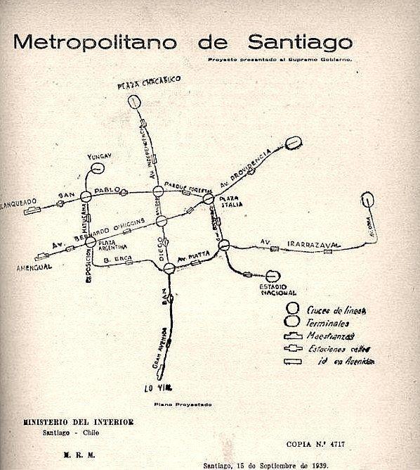 Proyecto Metro de Santiago en el año 1939.

<a href="/metrodesantiago/">Metro de Santiago</a>