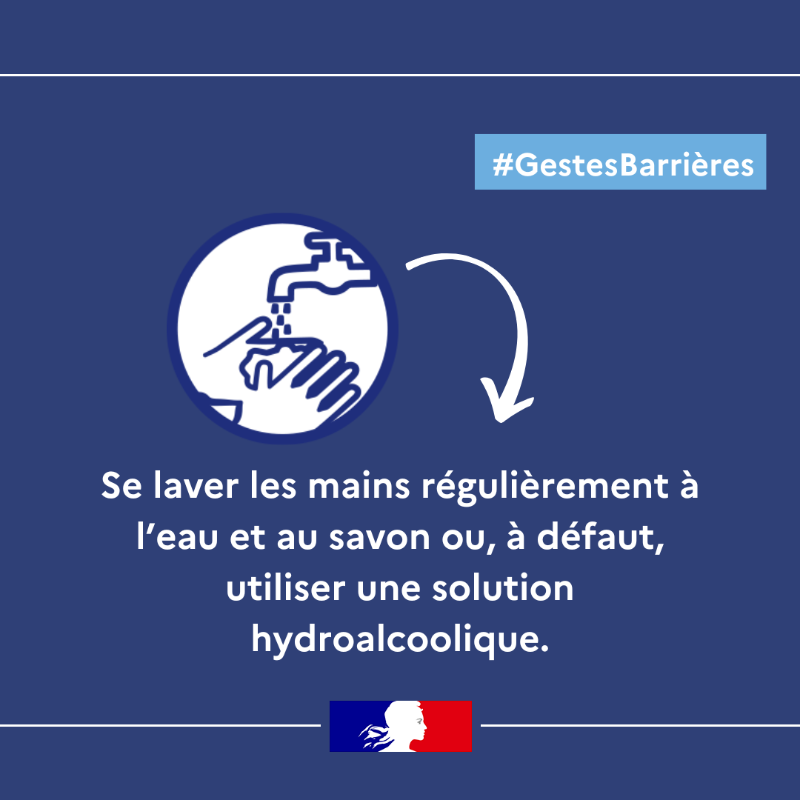 Sante_Gouv's tweet photo. #GestesBarrières  | Face aux #VirusDeLhiver, rappelons-nous les gestes simples ! 

👉 Se laver les mains 
👉 Aérer son logement
👉 Porter le masque

    📲 Plus d'infos sur : https://t.co/q4fDwZ04oN