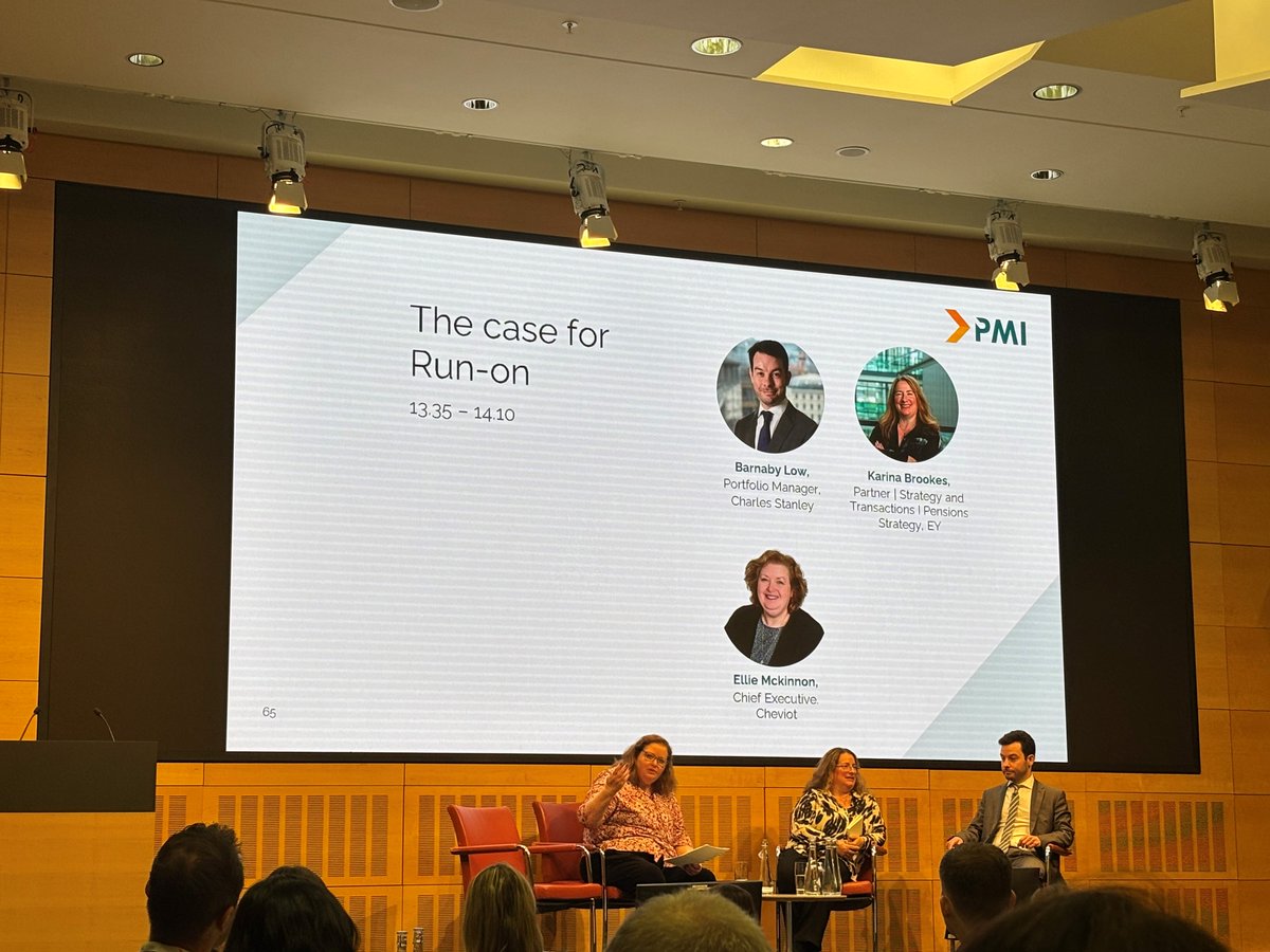 PMIPensions's tweet image. Our second case study of the afternoon at the #Endgameconference, the case for Run-on, led by Ellie Mckinnon, Barnaby Low and Karina Brookes.