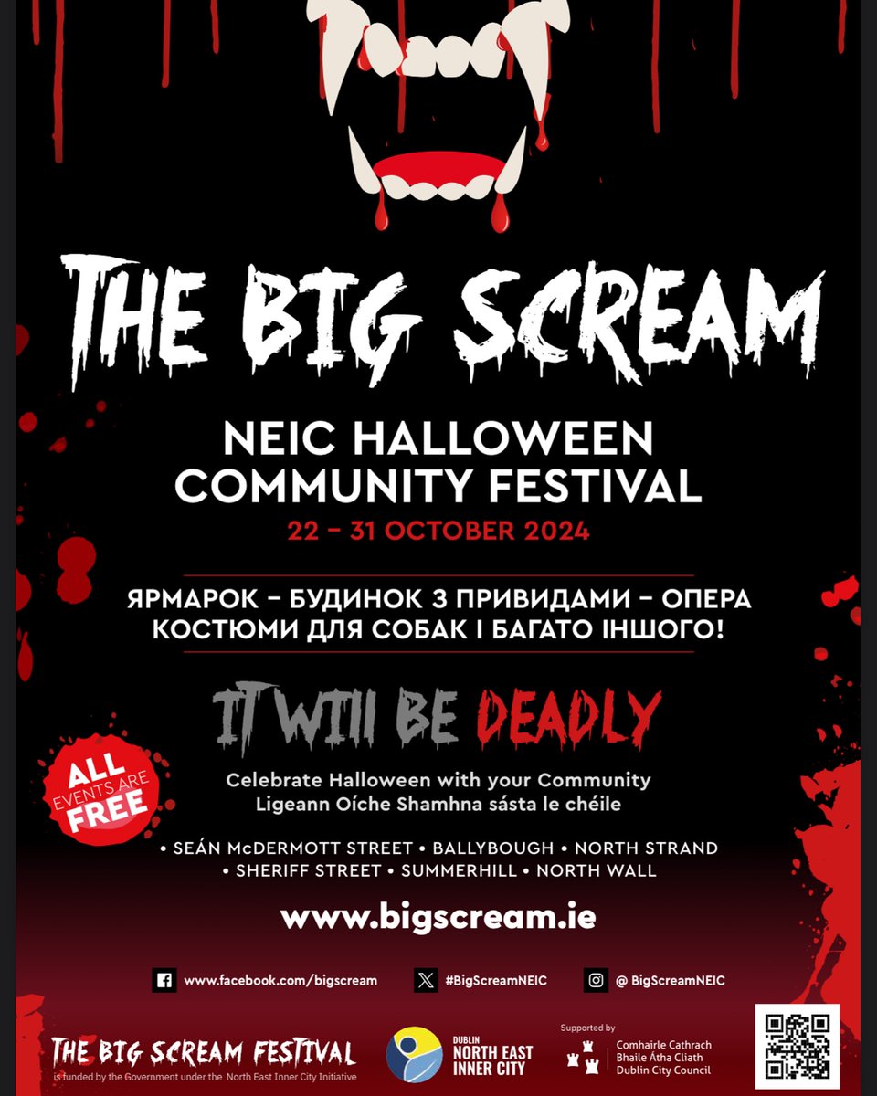 new_communities's tweet photo. Get ready for a frightfully fun time at The Big Scream Festival 2024! Join from Tuesday 22nd to Thursday 31st October for 10 days of spooktacular events.
Check out the full line-up on: https://t.co/G5LFnMenha https://t.co/lrUsNVvwa4