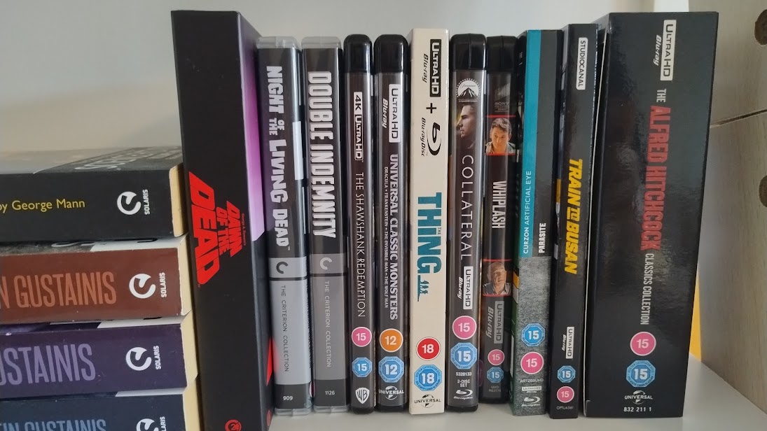 dan958's tweet image. I recently starting building up a collection of my favourite movies on 4K UHD. Here is my collection so far.

 (I promise I will sort it alphabetically soon)

#movies #horrormovies