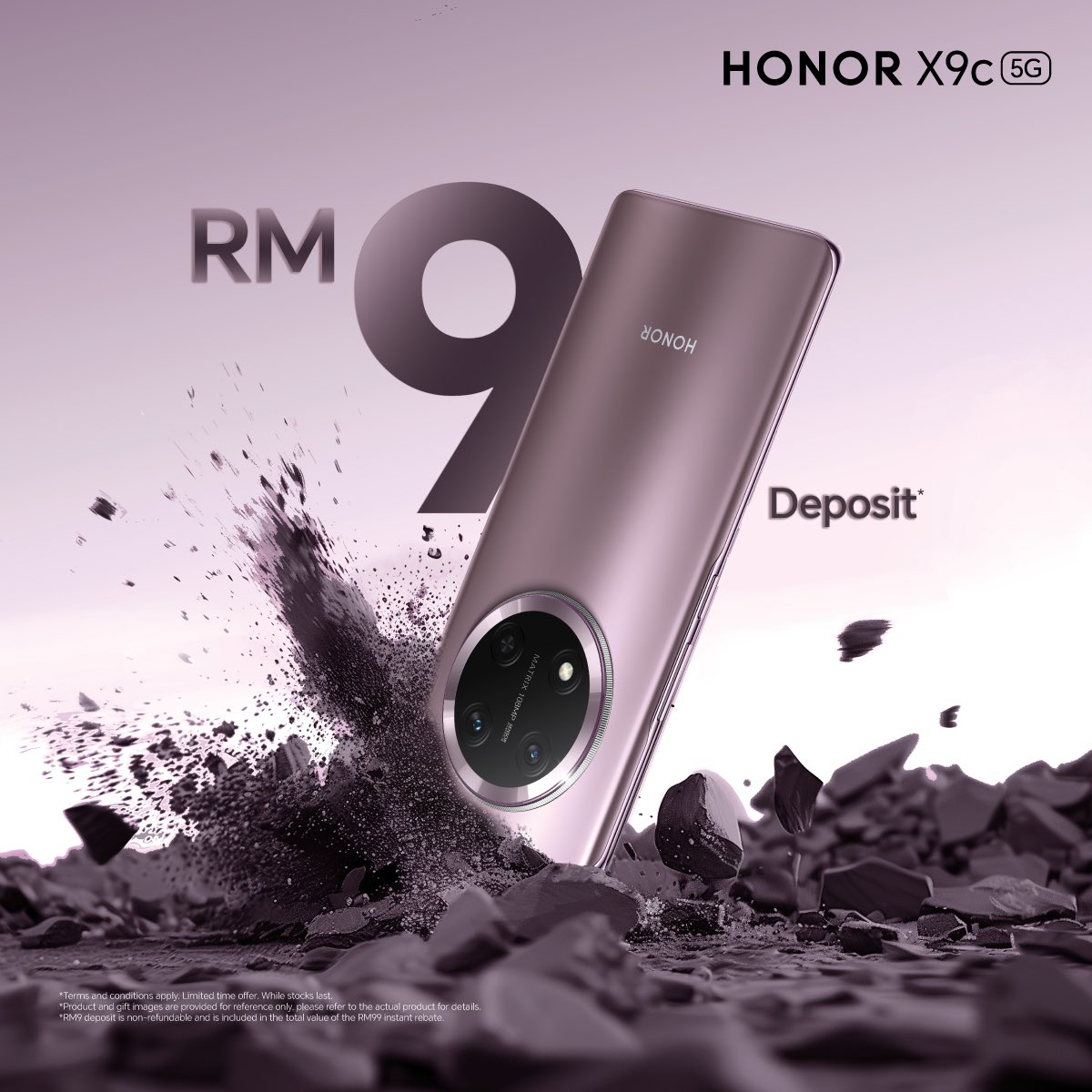 amadzahry's tweet image. Early bird special! Deposit RM9 saja untuk tempah Honor X9C yang terbaru! #amadzahry #honorx9c #honormalaysia