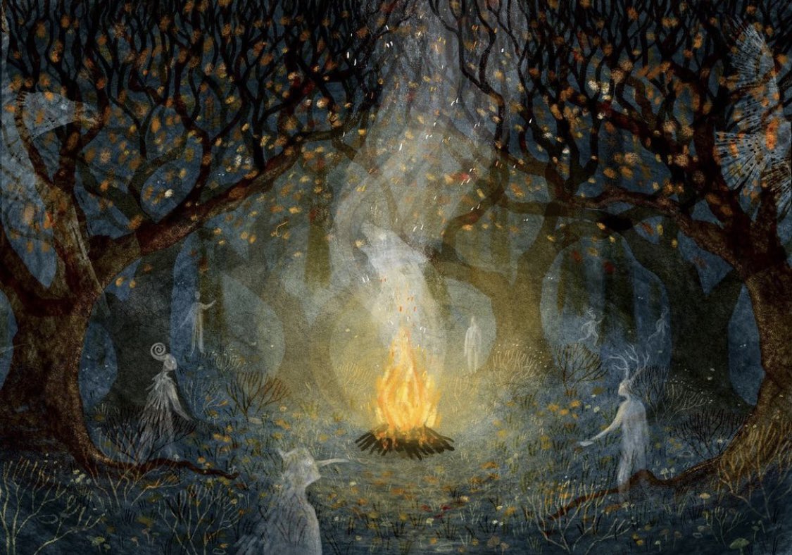 Halloween has its roots in Samhain, one of the four Celtic fire festivals. Folklore says that the veil between our world and the Otherworld draws thin at this liminal time of the year, and traditionally bonfires were lit to keep otherworldly beings at bay. 

#FairyTaleTuesday