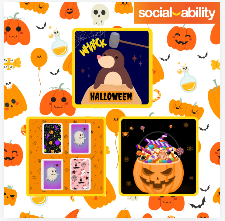 SocialAblty's tweet image. 🎃HALLOWEEN  at Social Ability🎃

There have been some spooky updates to the Happiness Programme 👻

Be sure to update your Happiness Programme to the latest version to receive Halloween themes and games in time for the big night!

#Halloween #HappinessProgramme #Dementiacare