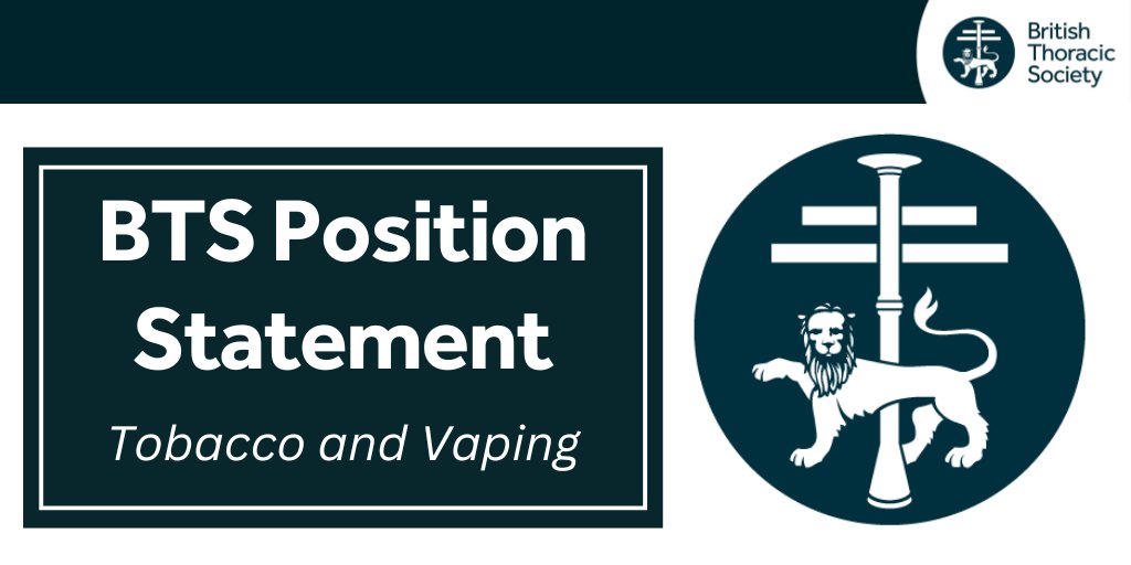 BTS has published an updated version of its Position Statement on Tobacco and Vaping. This document reinstates the Society’s views on tobacco and vaping and demonstrates how the Society applies these principles. 

Access the Statement here: tinyurl.com/54ekscw3