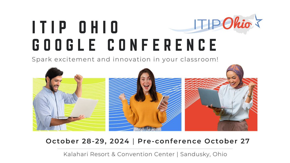 itipohio's tweet photo. Welcome to the second day of the #ITIP24 Google Conference! We have an array of fantastic presentations lined up for you! https://t.co/1JpEjtI7vR