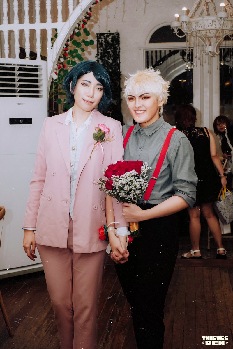 thethievesden's tweet photo. Well, no one deserves it more than the grooms' very own best men! Yusuke (@_cyneburg_) was able to catch the bouquet with ease and grace, cementing his own happy ending with Ryuji (@tanyeoni) . 💞

#CheckmateCSE #AkeshuakeCSE2024 https://t.co/a4LrPAao4V