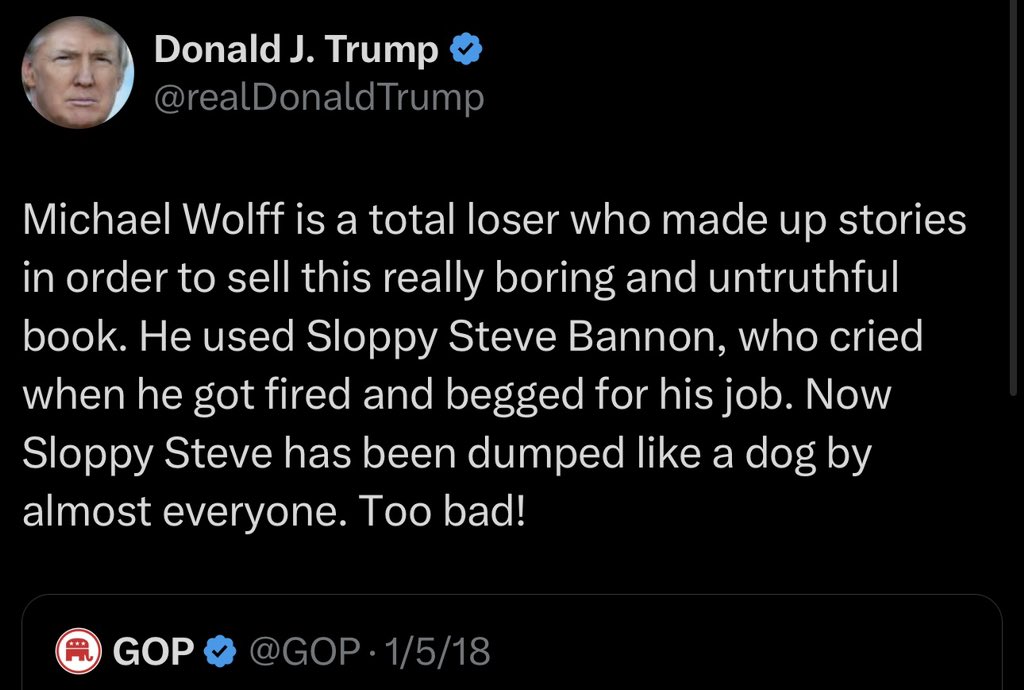 RonFilipkowski's tweet image. Steve Bannon, MAGA hero.