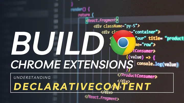 DevelopmentsM2k's tweet image. 24 Understanding Chrome Extensions Declarative Content
The chrome.declarativeContent API is an API use to take specific actions depending on the contents of the page without the use of the host_permissions in the manifest.json file.
medium.com/@m2kdevelopmen…