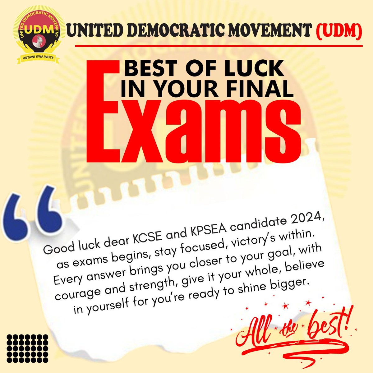 United Democratic Movement (UDM) tweet media