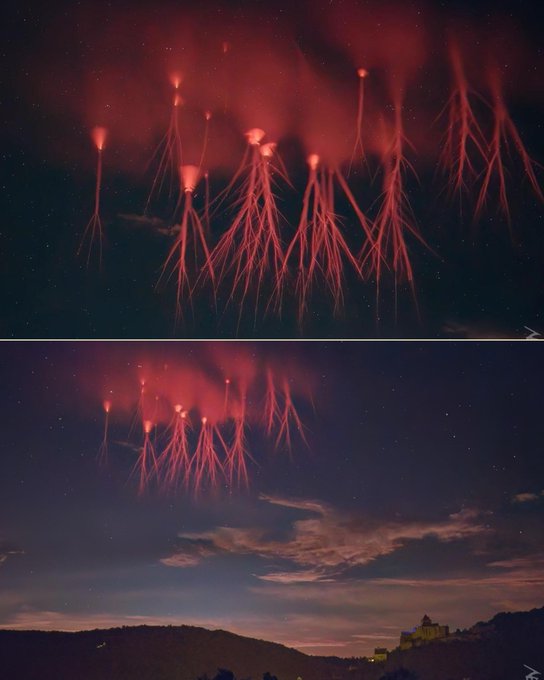 Los fenómenos más surrealistas captados en cámara 🧵

1. Uno de los fenómenos meteorológicos más misteriosos del planeta: conoce los "sprites".