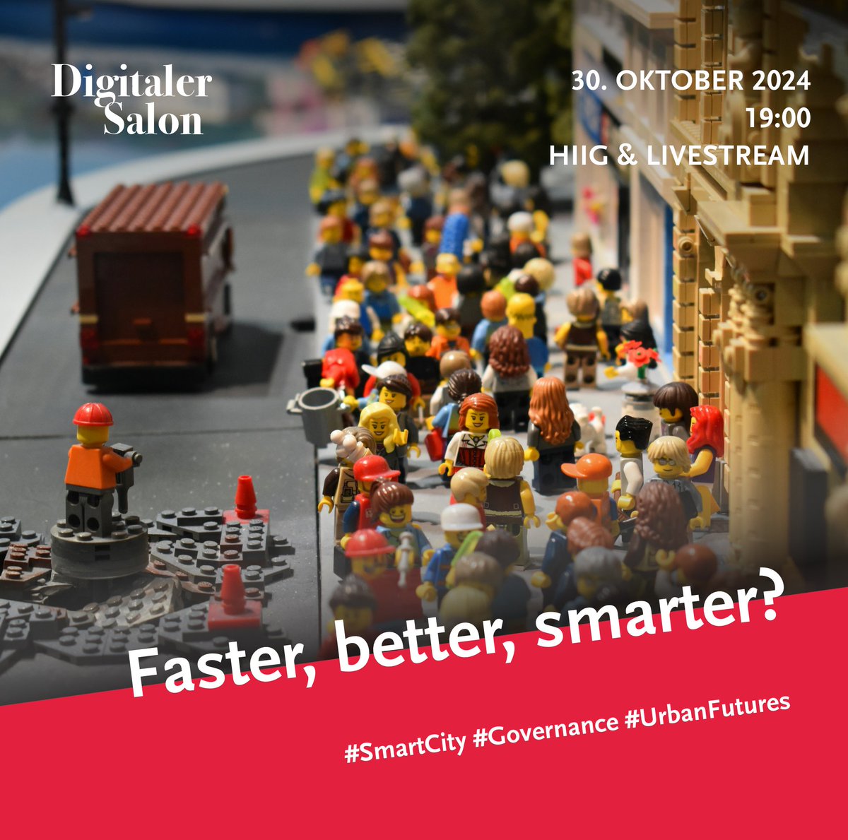 hiig_berlin's tweet photo. Wie smart muss City wirklich sein? Brauchen wir High-Tech-Superstädte oder sinnvolle Lebensräume, die zu uns passen? Diskutiert am Mi um 19 Uhr mit ua @Katja_Weber_, Anja Lüttmann (@citylabberlin) & @aurelvr (@arup)! #DigSal @ALEX_berlin_de
Am HIIG: 👉 https://t.co/d73sGdwZPW https://t.co/Su26BOPPnb