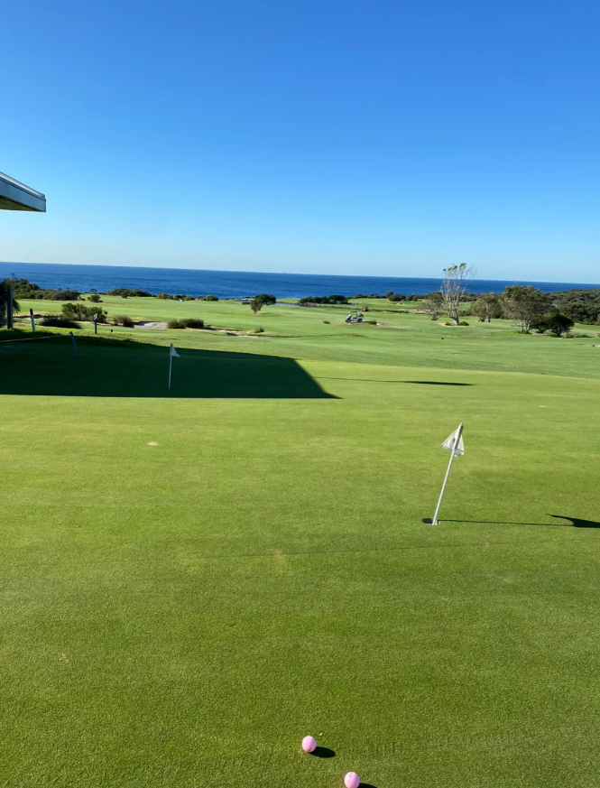 The fairways and greens are well maintained. The course is quite flat. Although you can't drive, it's not very tiring to walk down. There is basically no mud.