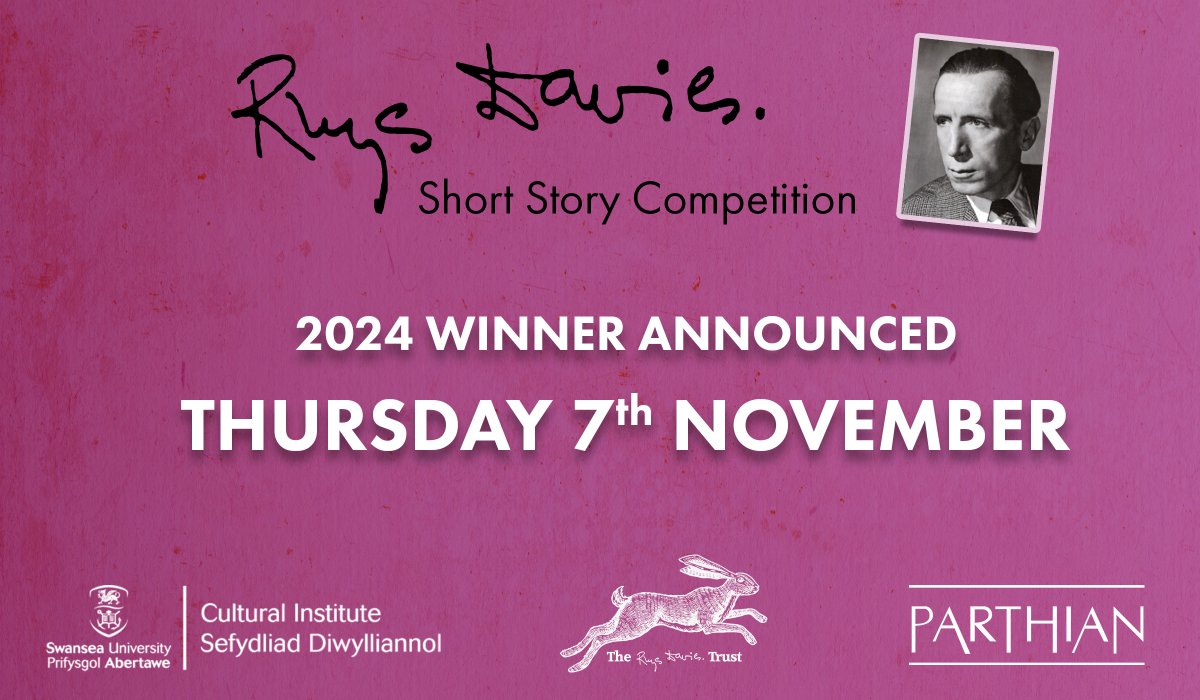 Culture_SwanUni's tweet photo. 🗓️ ONE FOR YOUR DIARIES 🗓️
We'll be announcing the winner of this year's prestigious Rhys Davies short story competition on Thursday 7th November! ✍️📚🏆

For more information on the competition, including info on this year's shortlist, please visit: https://t.co/YdSQEMCoB2 https://t.co/A47UBusrhm