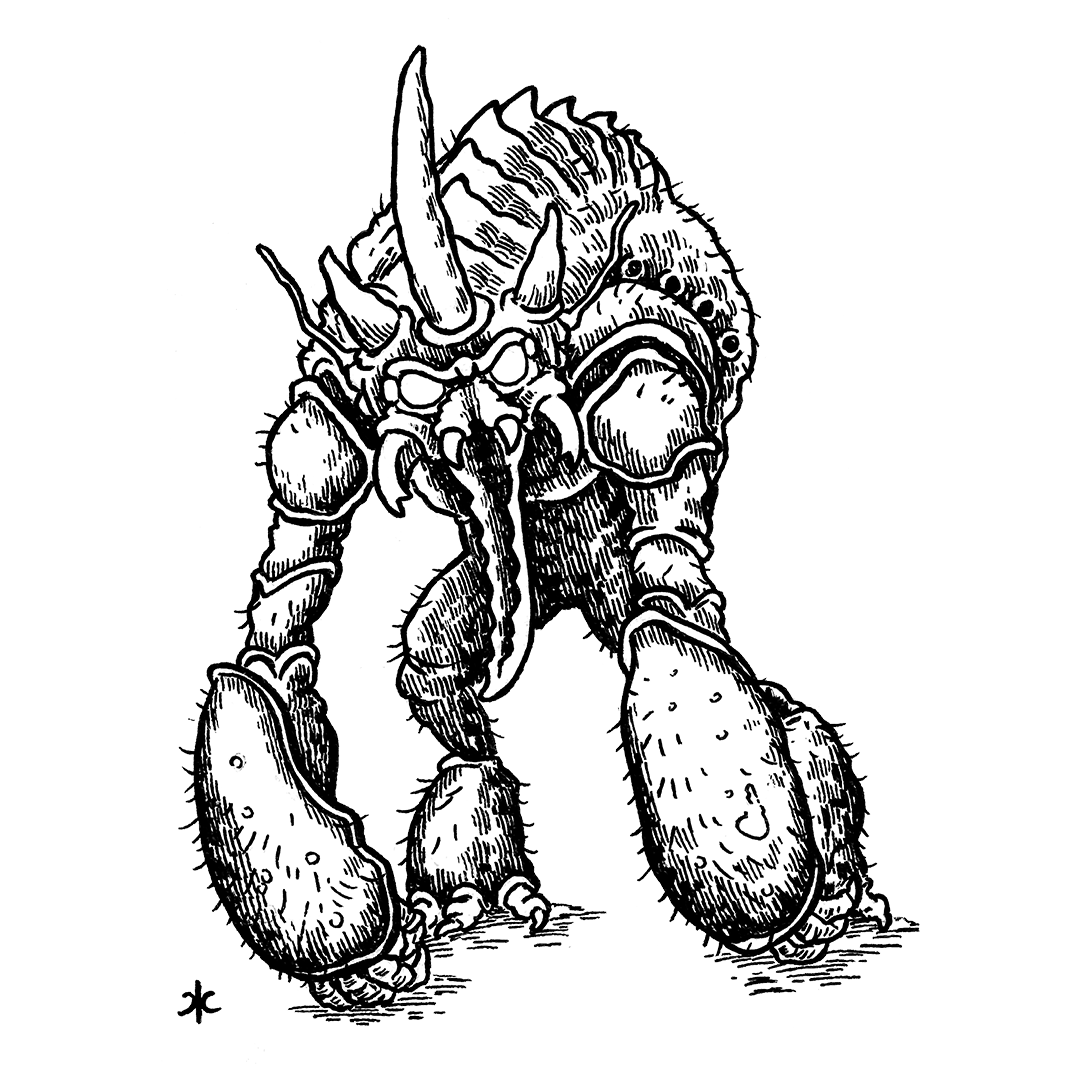 Arts made on 1/4 page for #GodsoftheForbiddenNorth: Volume 2, <a href="/pulphummock/">pulp hummock press</a>

The second book details the underworld below the continent's surface, demihuman cultures, plutonian settlements, five mid-level dungeons, and one high-level dungeon

#ose #osr #oldschool #crawlstilho