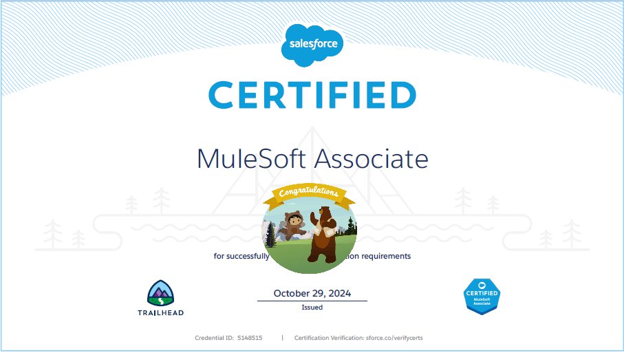 skussun1's tweet image. 縁あってゲットしたバウチャーでSalesforce 認定 MuleSoft アソシエイトの受験してきました！
#Salesforce資格合格
#MuleSoft