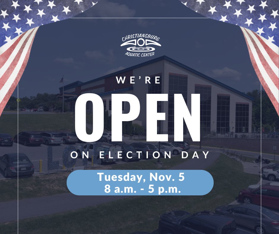 We will be open with modified hours on Election Day.