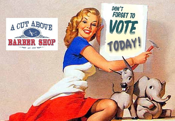 ACutAboveShop's tweet photo. Just a reminder to all our friends and Customers. PLEASE VOTE.... Election Day is Tue. Nov. 5th, it's your duty as an American for all those Military Personal defending our freedom and our right to VOTE. Remember Early Voting is available here in New Jersey so Go and VOTE TODAY! https://t.co/KPD67IlwPp