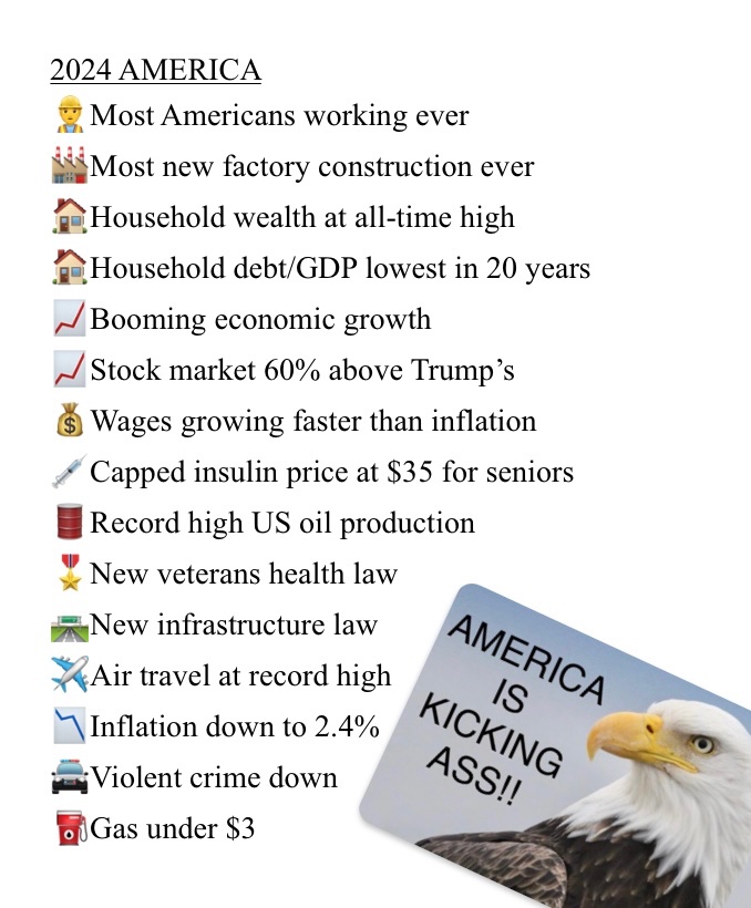 Nigel_StHubbins's tweet image. That is all well and good, but so long as 90% of Americans don’t know that our economy is stronger than it ever was under Trump, Kamala loses.