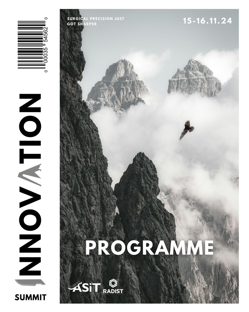 ASiT (@asitofficial) on Twitter photo Hot off the press! ๐ฅ๐๏ธ
The programme for the ASiT Innovation Summit is officially out
Designed for the #forwardthinking surgical #innovator ๐ง , climb to the ๐ of the #summit with us as we take you on an adventure through our 2-day programme โฌ๏ธ
๐ tinyurl.com/ASITIS24
๐งโโ๏ธ Hot off the press! ๐ฅ๐๏ธ
The programme for the ASiT Innovation Summit is officially out
Designed for the #forwardthinking surgical #innovator ๐ง , climb to the ๐ of the #summit with us as we take you on an adventure through our 2-day programme โฌ๏ธ
๐ tinyurl.com/ASITIS24
๐งโโ๏ธ