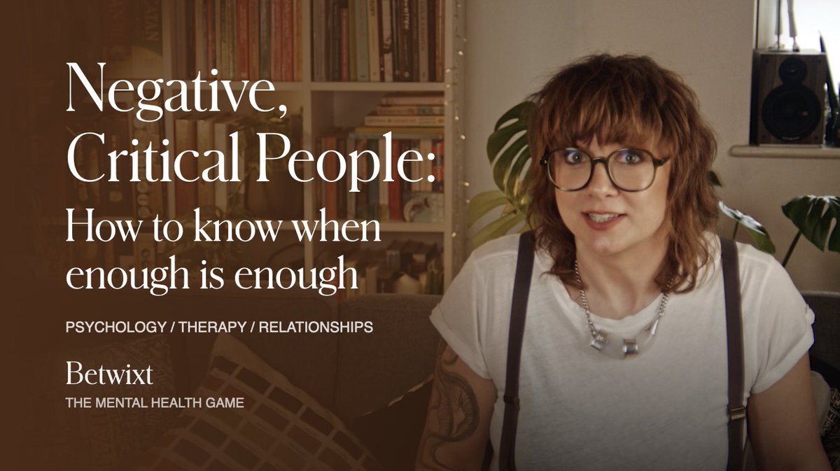 How do you respond to the perennially negative and critical? 

A demon descends – an unexpected way to stand strong in the face of... evil?
youtu.be/dFuH3PmMUks

#negativity #psychology #friendship