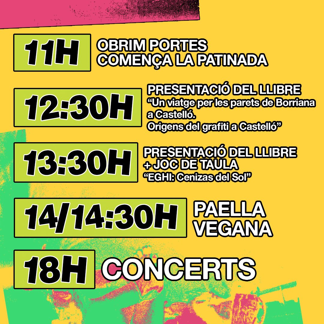 HORARIS AGROSKATE 🛹🌱