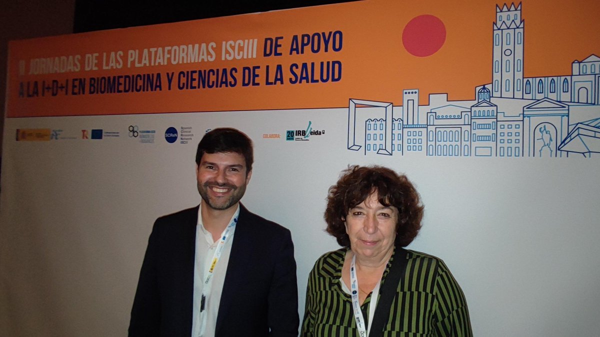 ccitub's tweet image. El Dr. J. F. Sangüesa, director, i la Dra. T. Rodrigo, cap d'unitat d'experimentació in vivo i de suport als comitès de recerca dels #CCiTUB @UniBarcelona participen en les II Jornades de les Plataformes #ISCIII de Suport a la R+D+i Biomèdica i de Ciències de la Salut.

🧵👇