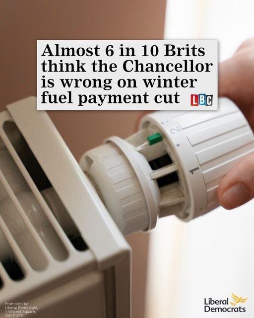 Scrapping the winter fuel payment will be a monumental mistake for the new government, forcing some pensioners who are struggling to make ends meet, to choose between heating or eating this winter.
It’s not too late for the Chancellor to change course.
l.facebook.com/l.php?u=https%…