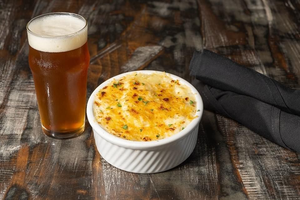 BtbFortSmith's tweet photo. Great food, local beer, good people – no bones about it! 💀

📸; NEW SHEPHERD’S PIE: Ground beef, mashed potatoes, corn, carrots, peas, onions. Topped with Asiago cheese. Pair it with Millie McFadden’s Red Rye Ale!

🔗 Click here to see our NEW Fall Menu: https://t.co/JtpdiQnZaa https://t.co/rmJlBWdNTB