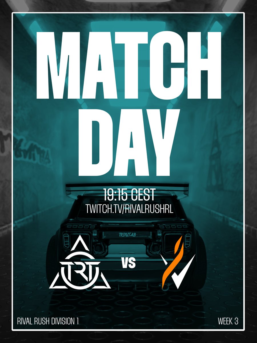 Trinitas Esports (@trinitasesports) on Twitter photo Alle guten Dinge sind 3🤠
Heute geht es ins dritte Match der <a href="/RivalRushRL/">Rival Rush</a> Season, dieses Mal gegen <a href="/InfernalVoid_IV/">Infernal Void</a> 🔥
Schaltet ein, es wird feurig 🔥 Alle guten Dinge sind 3🤠
Heute geht es ins dritte Match der <a href="/RivalRushRL/">Rival Rush</a> Season, dieses Mal gegen <a href="/InfernalVoid_IV/">Infernal Void</a> 🔥
Schaltet ein, es wird feurig 🔥
