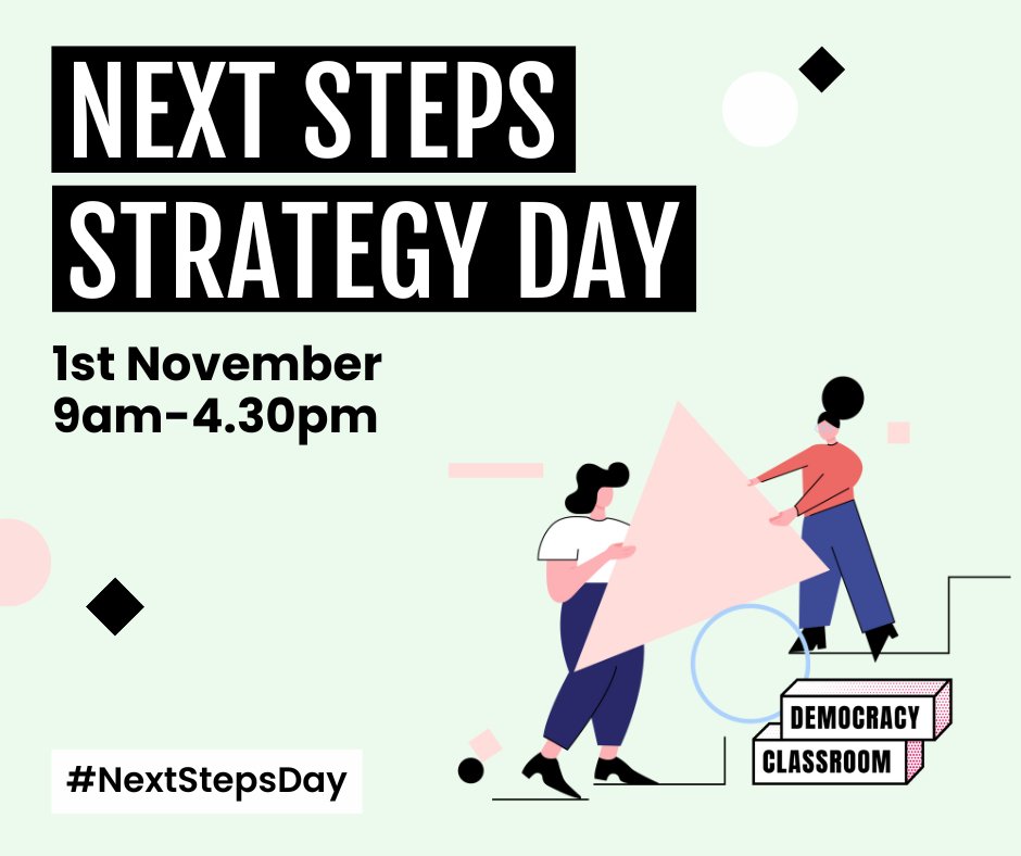 Our #NextSteps day is happening this Friday💥

We’re working with <a href="/JRRT1904/">JRRT</a> to bring together organisations across the youth, education and democracy sectors.

✏️ We're excited for a day of panels, workshops, and more!