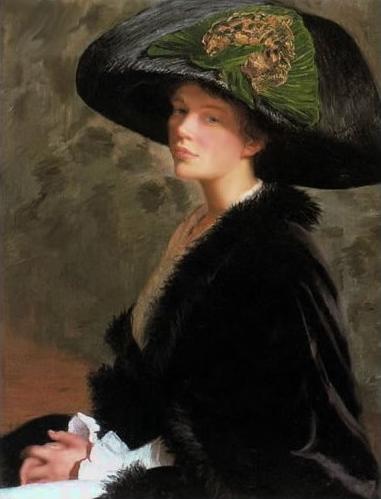 Summer54975311's tweet photo. Lila Cabot Perry. The Green Hat. #art #painting #portrait #millenery #interior https://t.co/Z5NdSOwbok