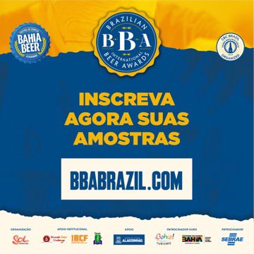 Últimos dias para você garantir a sua participação no BBA - Brazilian International Beer Awards 2024! As inscrições seguem até o dia 31 de outubro, quinta feira!

#bbabrazil