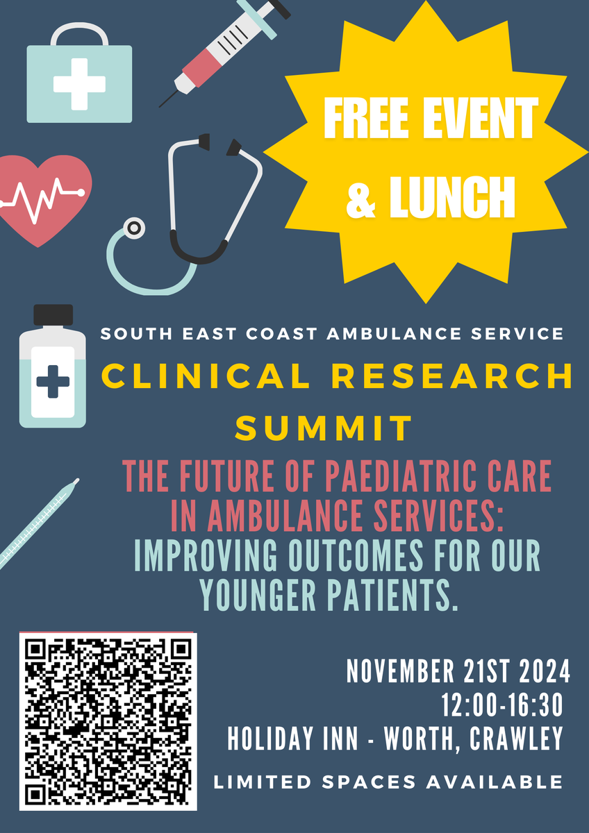 SECAmbEducation's tweet photo. Clinical Research Summit
21st November 2024
12:00-16:00
https://t.co/XPuufBOQ97 https://t.co/byDm9XlEfB