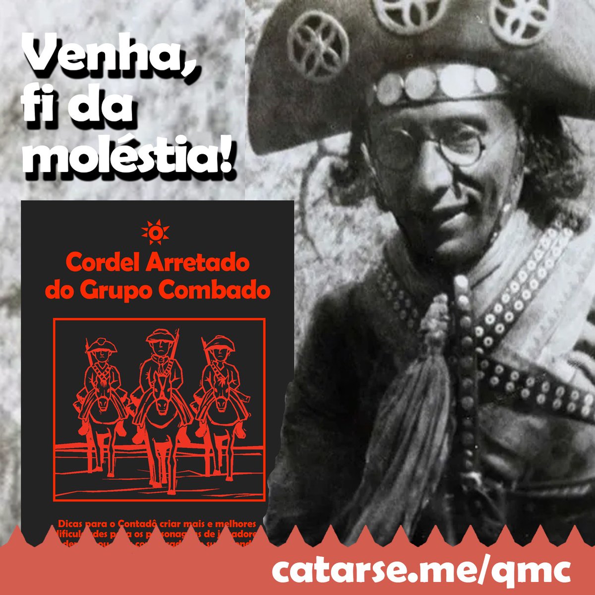 Participe do financiamento coletivo do "Quero Mais Cordéis". Contribua! Divulgue! Compartilhe! catarse.me/qmc