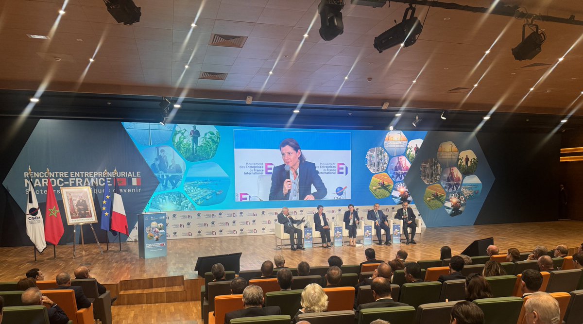 🇲🇦🇫🇷 Discussions sur les défis communs en matière d’énergie, de développement durable 🌍 &amp; de décarbonation avec M. Aymane Taud, PDG de Nareva, Tarik Hamane, DG de l’ONEE, Mme Catherine Macgregor, DG d’Engie et Mme Sabrina Soussan, CEO de Suez. 🌱