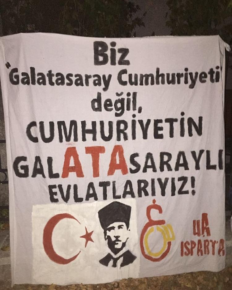 uAIsparta's tweet photo. 🇹🇷 Türkiye Cumhuriyeti'nin Galatasaraylı evlatları olmaktan gurur duyuyoruz. 🇹🇷
#uAYurtiçi 
#uAIsparta https://t.co/xvEGEsDVJq