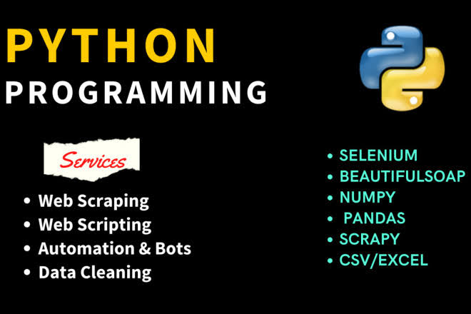 sahntech's tweet photo. We will provide you python service

Python Web scraping
Python script
Telegram python scraping 
Telegram group scraping
Discord python bot
Python bot
Omnichannel bot

Contact https://t.co/zM0oOY7NOw https://t.co/NlmamwEm94