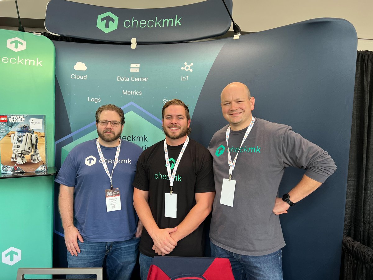 checkmk's tweet photo. 🎉 Hello open-source enthusiasts and #AllThingsOpen attendees! 🎉
Visit us at the #Checkmk booth 57 to chat with our team about monitoring and open-source. Come say hi and grab some exclusive Checkmk swag! 🧦 https://t.co/O0os4z36yv