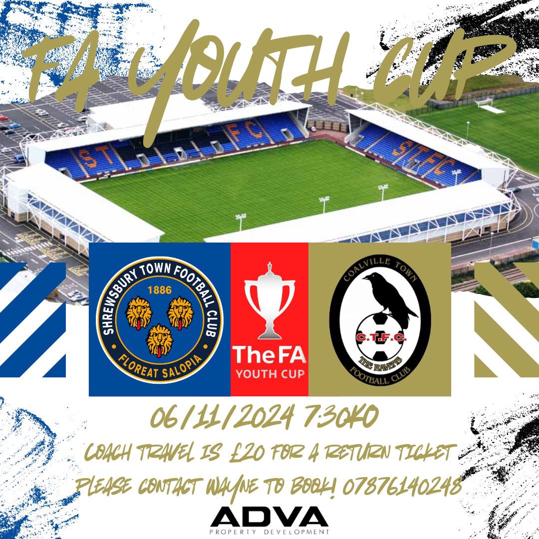 COACH TRAVEL | If anyone is interested in coming on the coach for our FA Youth Cup game, please contact Wayne McDermott and he’ll get your name down!👍🏼

This is the biggest game in the 25 year history of our youth set up and we would love you to be there supporting the lads👊🏼⚫️⚪️