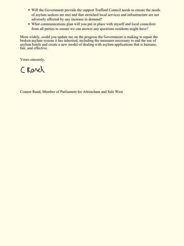 Connor Rand MP tweet media