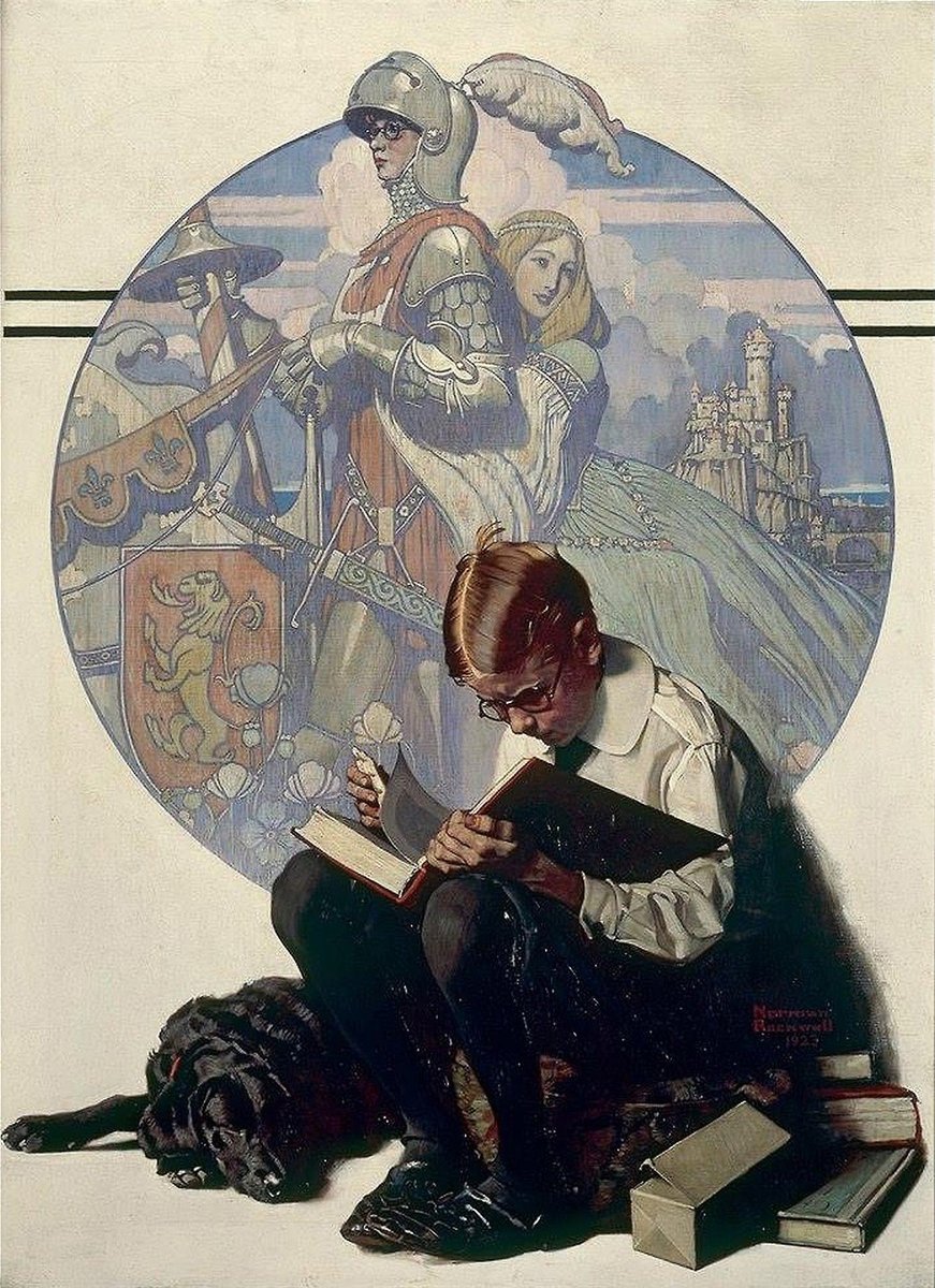 ノーマン・ロックウェル （Norman Rockwell、1894-1978） 『文学青年