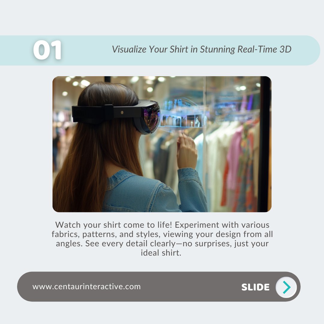 CentaurIntractv's tweet photo. Bring your dream shirt to life with our advanced 3D configurator! From fabric to fit, design every detail just the way you want. Try it on virtually and make it uniquely yours. Start crafting your signature look today!
Website: https://t.co/j3DRjG0DhE https://t.co/wbMroQC7ot