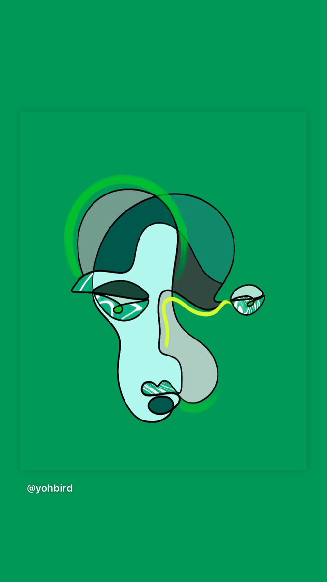 GM! This is my most recent work- ‘viridescent’