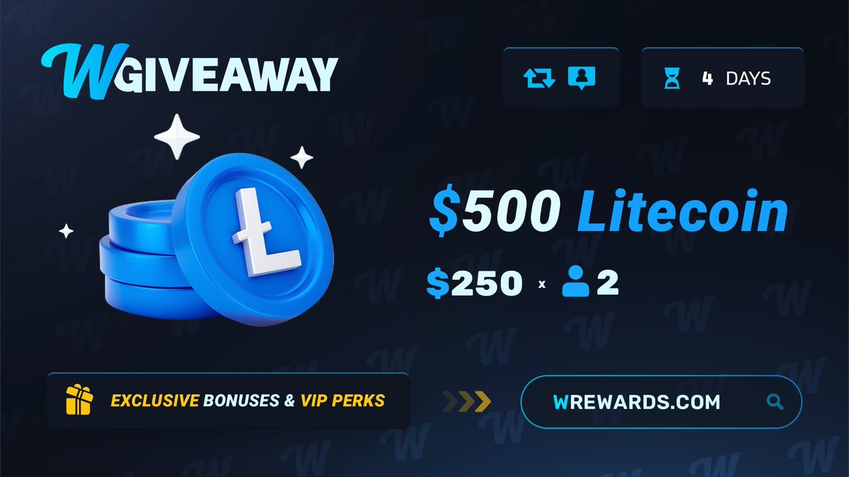 It's that time of the year... 🎃

We got a spooky giveaway for you...

$250 LTC x 2 Winners

✅Must follow the IG account @WRewards (will contact IG account for winnings)
✅Comment below your IG handle &amp; WRewards ID
✅Bonus points - send a pic of your Halloween costume 🥷

Good