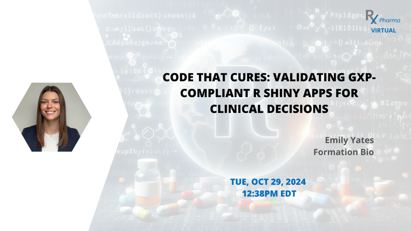 The R/Pharma 2024 virtual conf starts today!

Oct 29 10am ET, in 20 mins!

First, Keynote by <a href="/jcheng/">Joe Cheng</a>  on #RShiny &amp; AI! Then talks on #RStats, tidymodels, #GitHubActions, R Validation Hub, Bayesian, GxP &amp; more! Connect with others in #opensource pharma!

events.zoom.us/ev/AvobJEOTVwk…