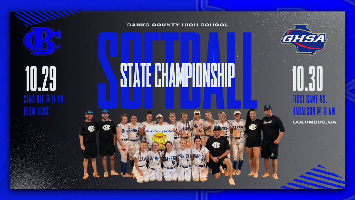 Today, we embark on our journey to Columbus for the Elite 8. The first pitch is tomorrow at 11:00 against Haralson County!