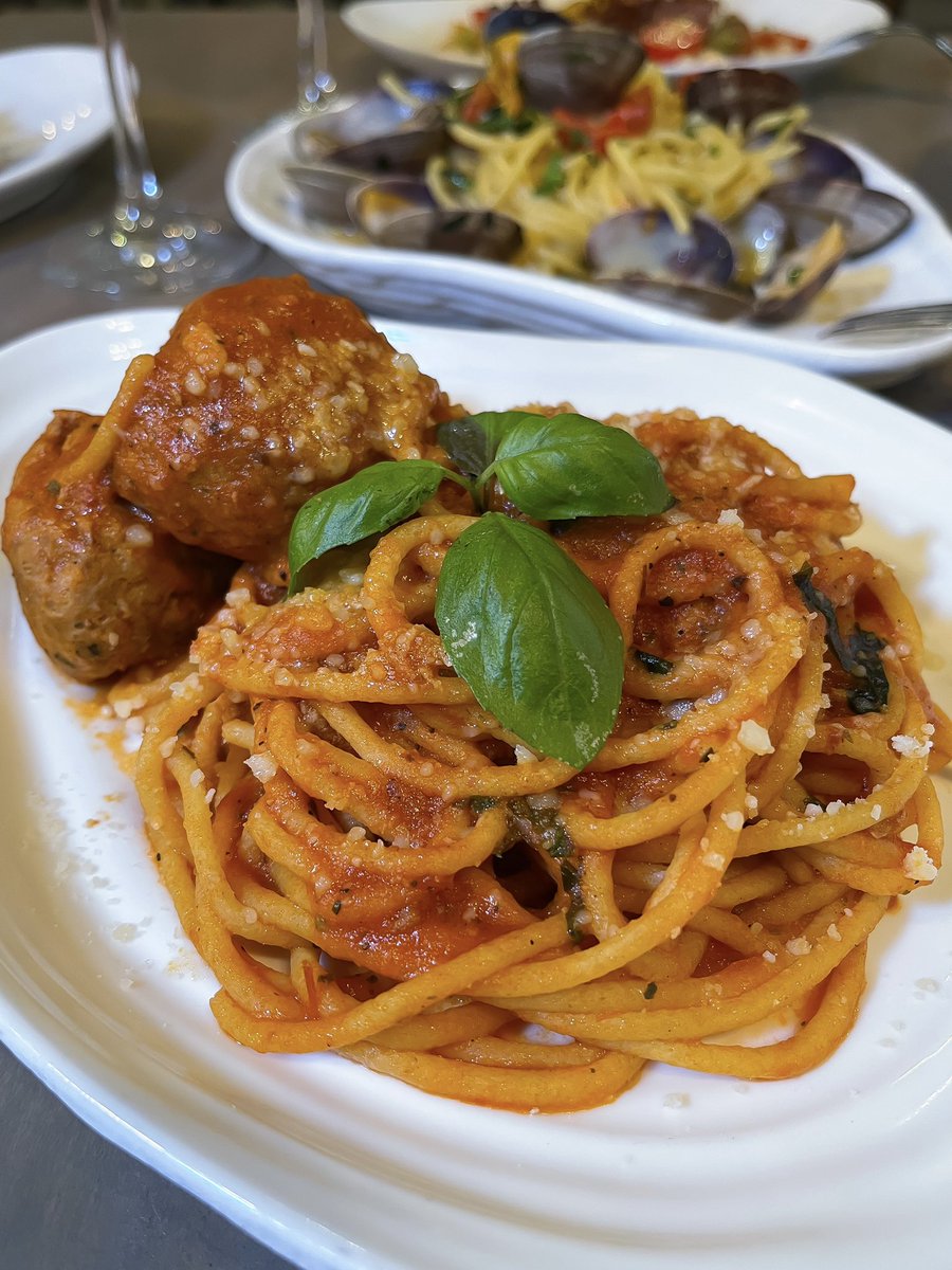 A favorite of kids and adults alike! #spaghetti #meatballs #italianfood
